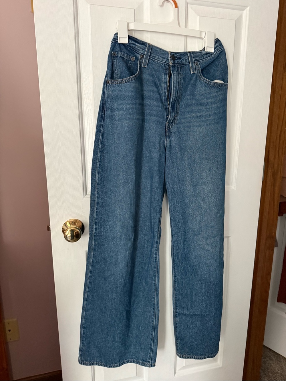 Levi's Blue Relaxed Wide-Leg Jeans